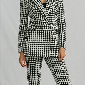 Patrizia Pepe Houndstooth Blazer